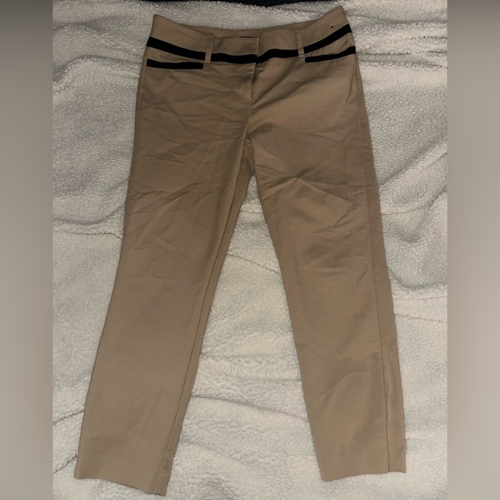 NY&C Cropped Beige Skinny Pants